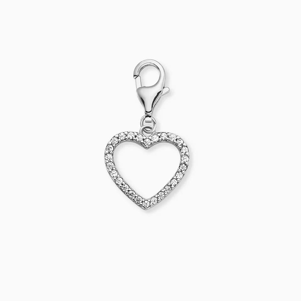 Engelsrufer Charm Argento 925 Cuore Zirconia