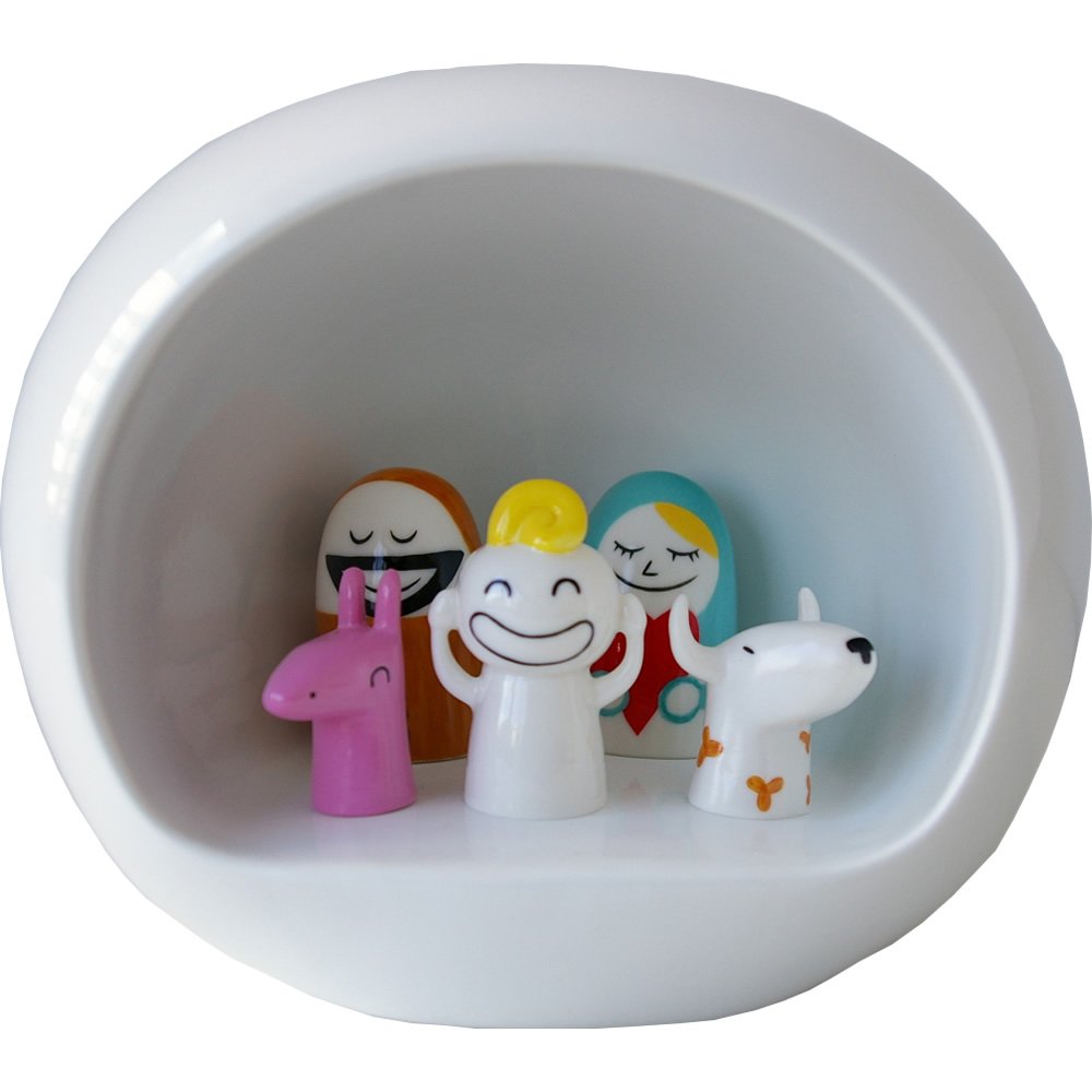 Alessi AMGI10SET presepe porcellana multicolore 10 pezzi grande