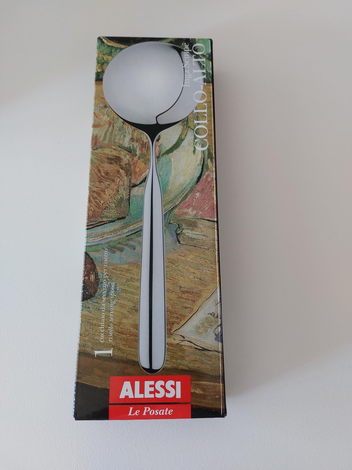 Alessi IS01 cucchiaio servizio risotto acciaio 18/10 26 cm