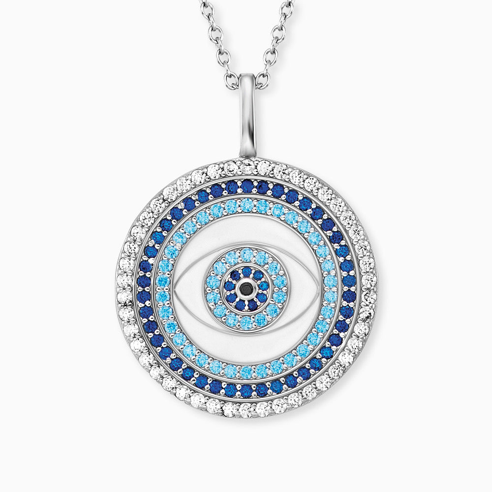 Engelsrufer Nazar collana argento occhio smalto zirconia