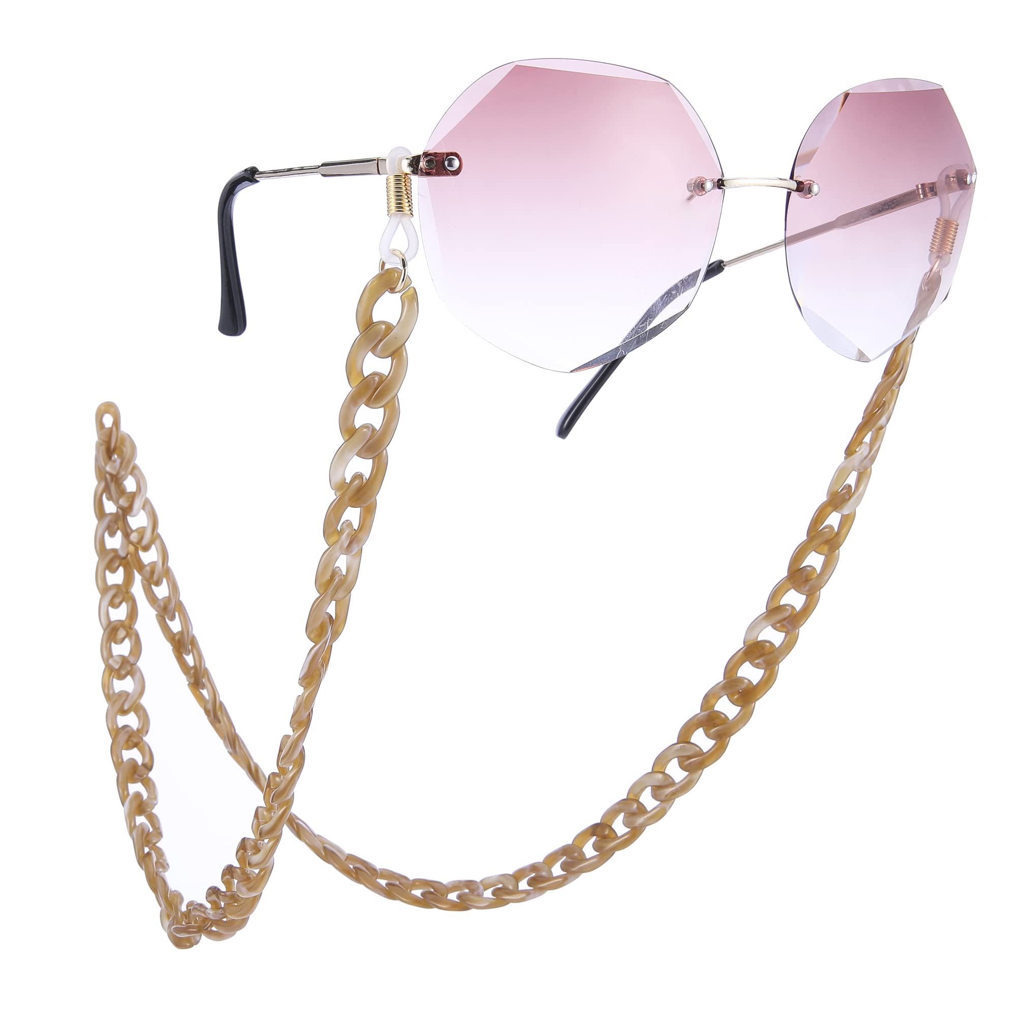 EUEAVAN Eyeglass Chains catena occhiali rosa gamberetti