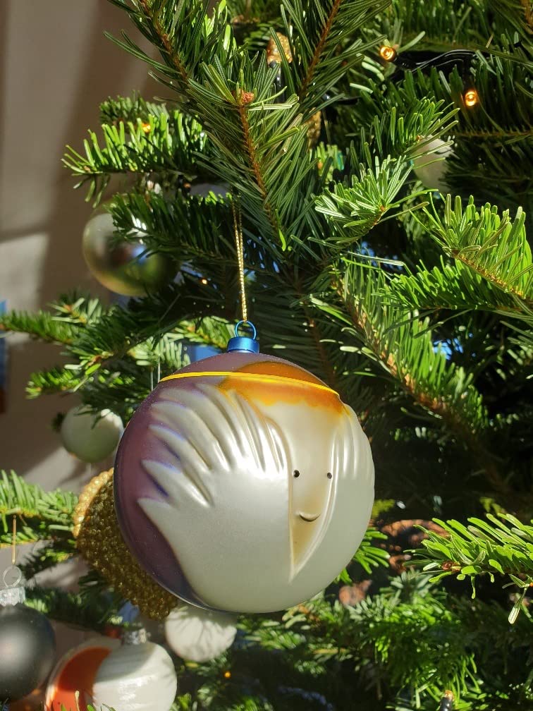 Alessi AMJ13 6 Angioletto pallina Natale vetro soffiato 9 cm