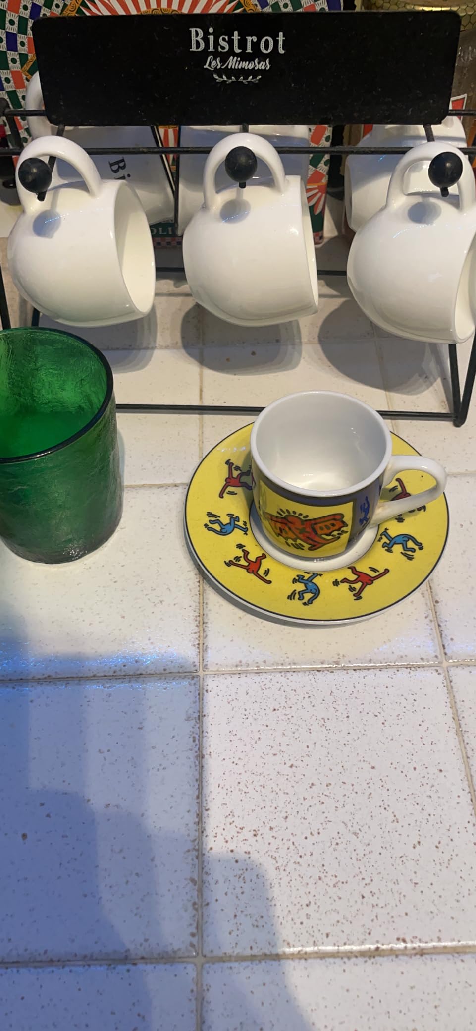 Alessi All-Time set 4 tazzine caffè bone china bianco