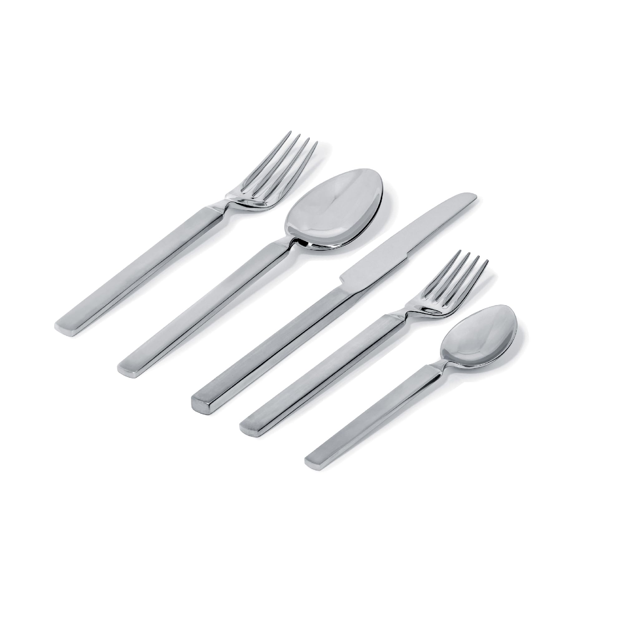 ALESSI Tavola 4180S5 Dry servizio posate 5 pezzi acciaio satinato