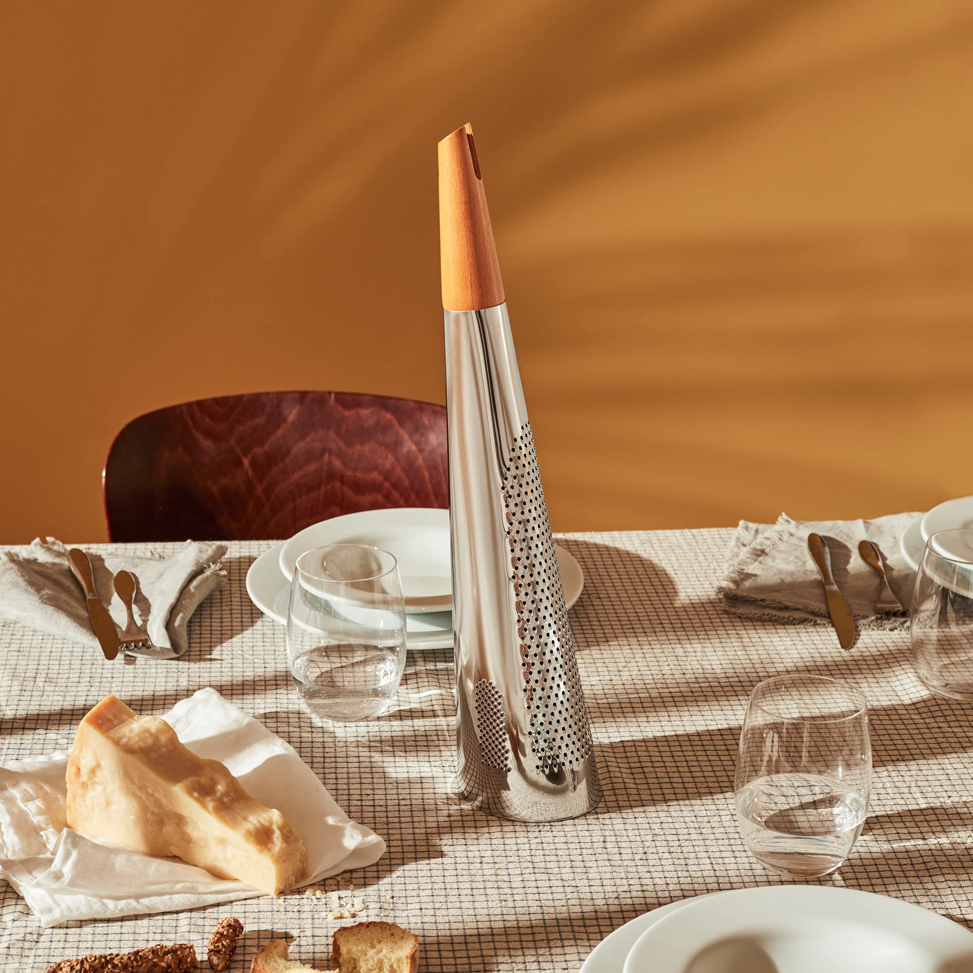 Alessi Todo RS08 Grattugia Gigante Acciaio Legno 46 cm