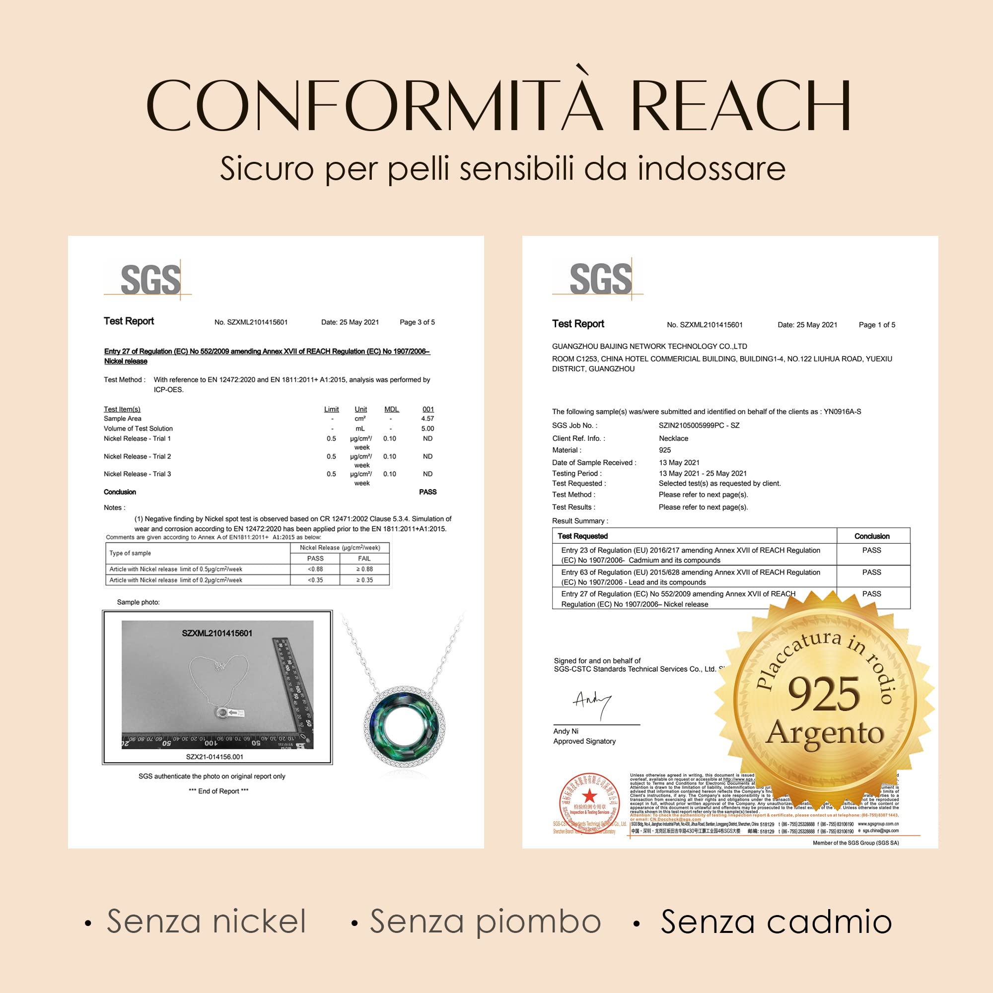 LOUISA SECRET Necklaces collana argento 925 regalo mamma