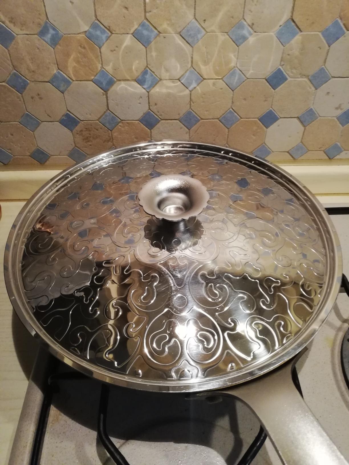 Alessi Dressed MW200/28 Coperchio Acciaio 28 cm Rilievo