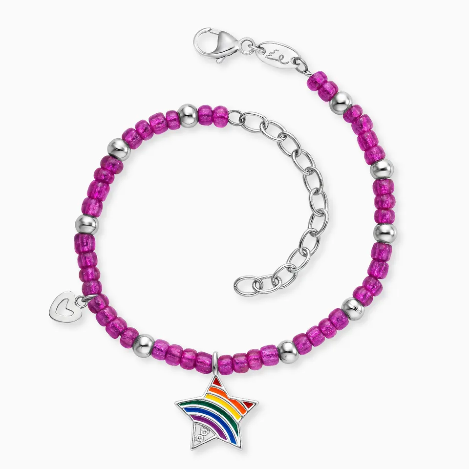 Engelsrufer Kinder bracciale acciaio stella zirconia