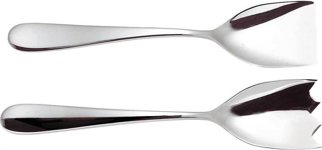 Alessi Nuovo Milano 5180/14 Posate Insalata Acciaio Lucido