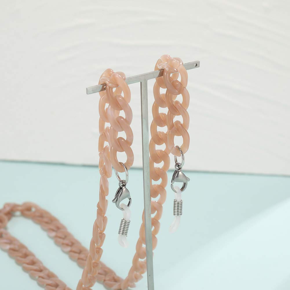 EUEAVAN Eyeglass Chains catena occhiali rosa gamberetti