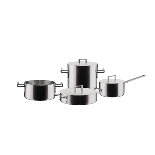 Alessi Convivio DC100S7 Set Pentole Acciaio 7 Pezzi Satinato