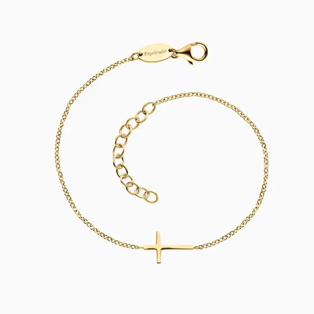 Engelsrufer Kreuz Bracciale Argento 925 Croce Oro