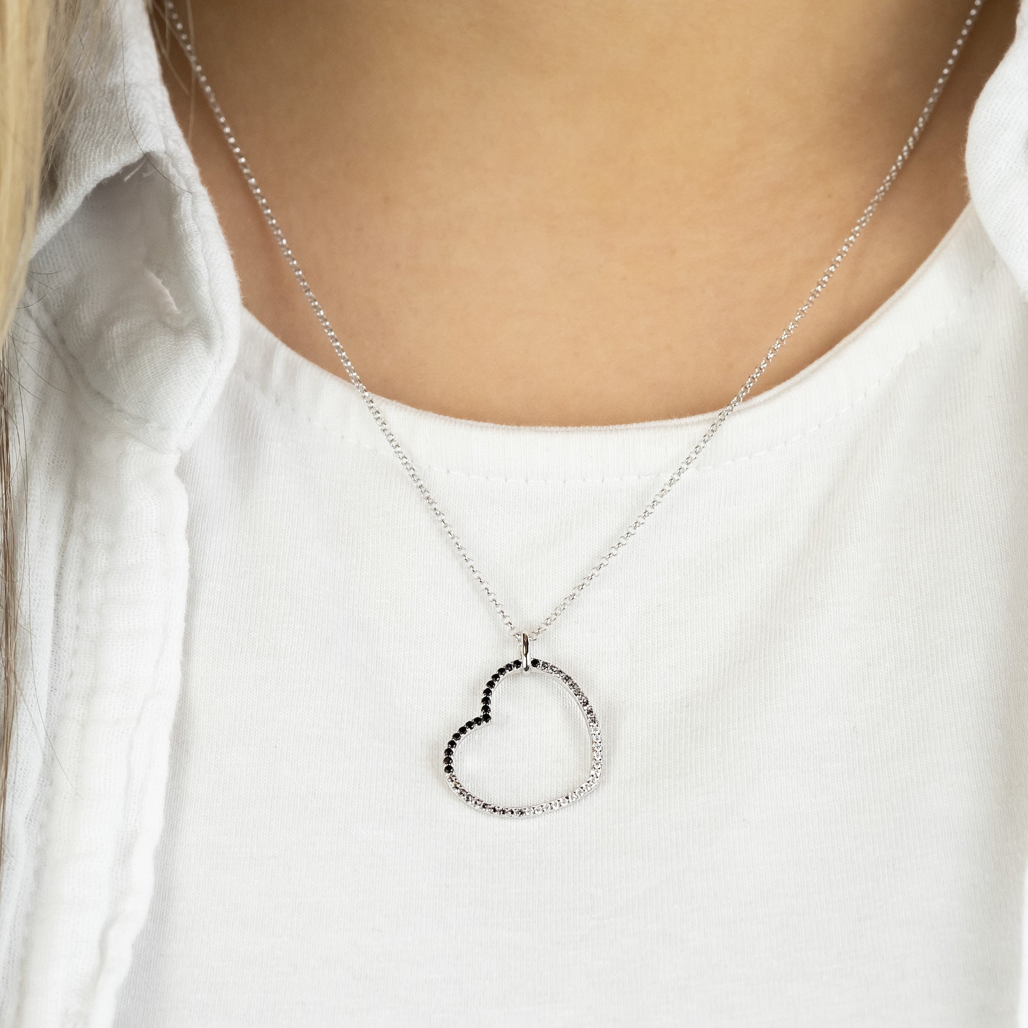 Engelsrufer Herz Shade collana argento cuore zirconia