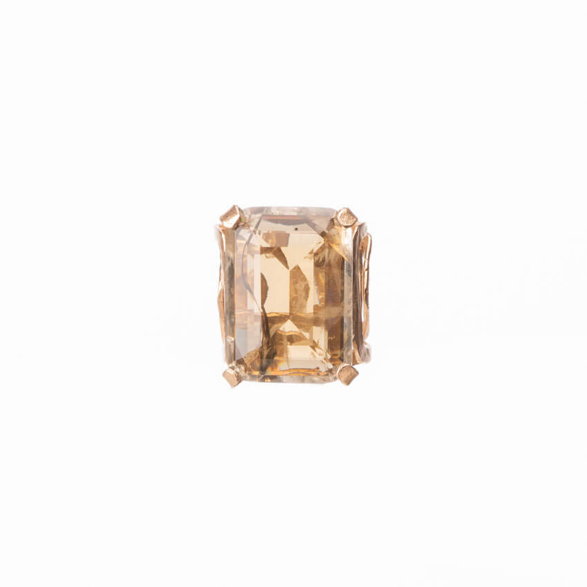 Chic Ad Hoc Anello Fascia Oro Topazio Smoke Donna