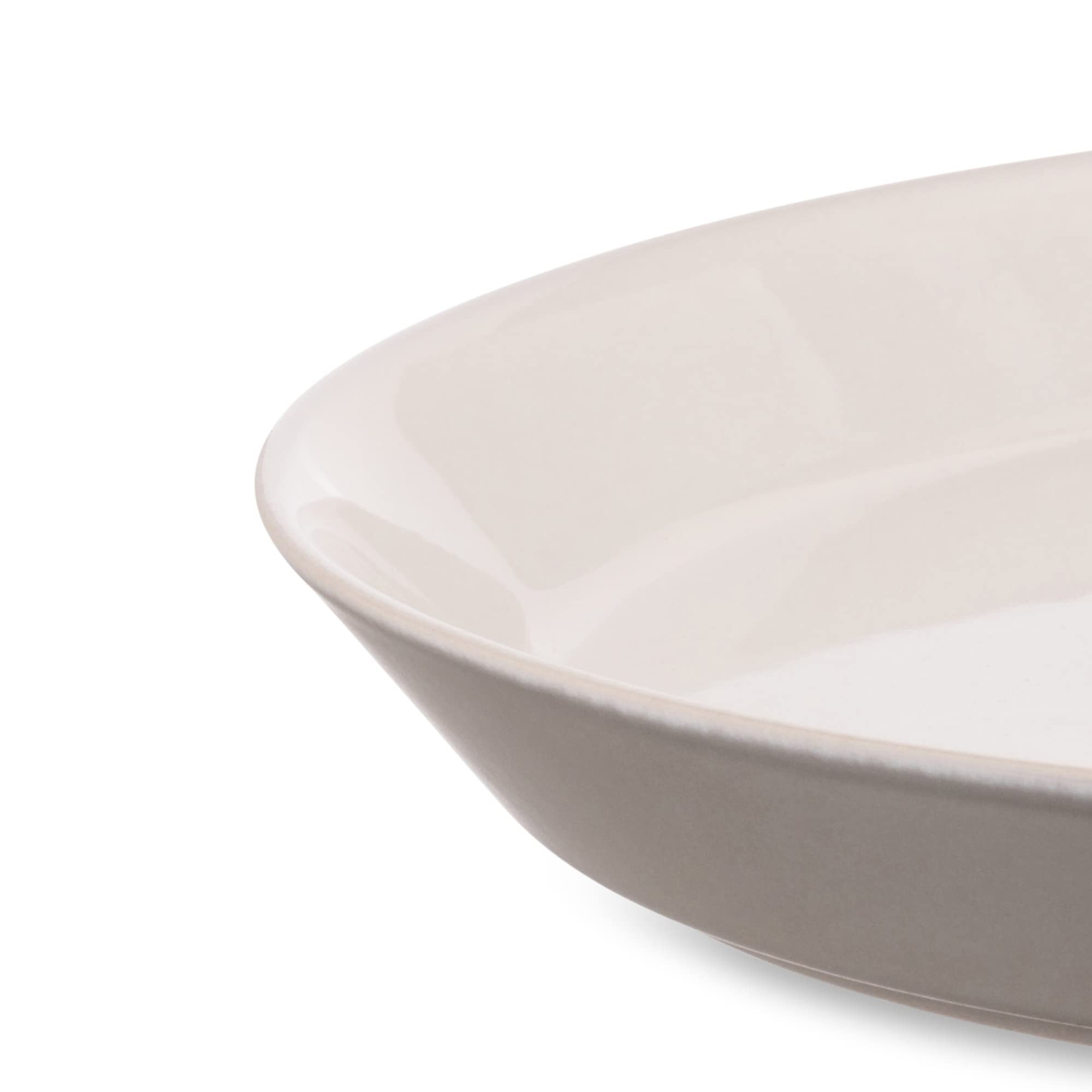 Alessi Tonale DC03/1 LG piatto piano stoneware grigio set 4