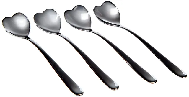 Alessi Big Love AMMI08/7 Set 4 Cucchiaini Caffè Cuore Acciaio