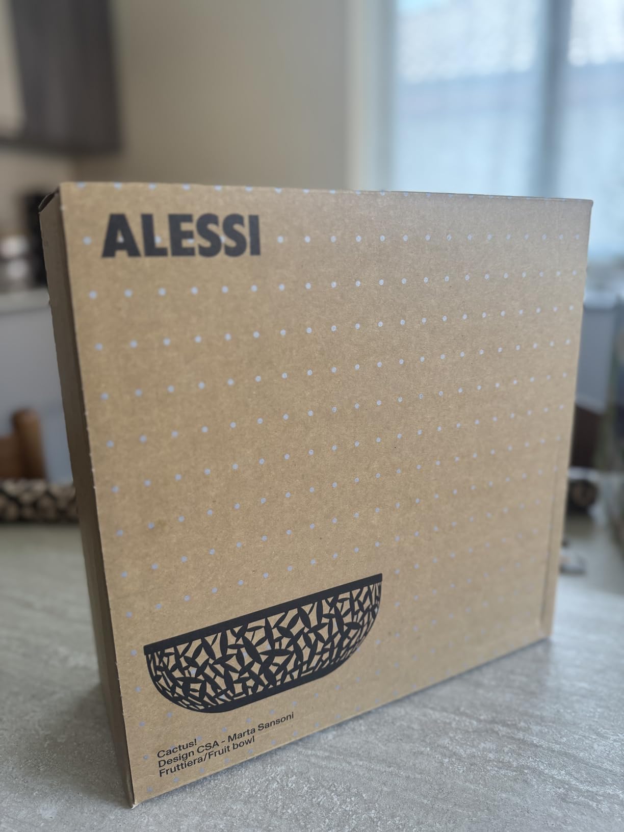 Alessi Cactus MSA04/29 B Centrotavola Acciaio Inox Nero 29 cm
