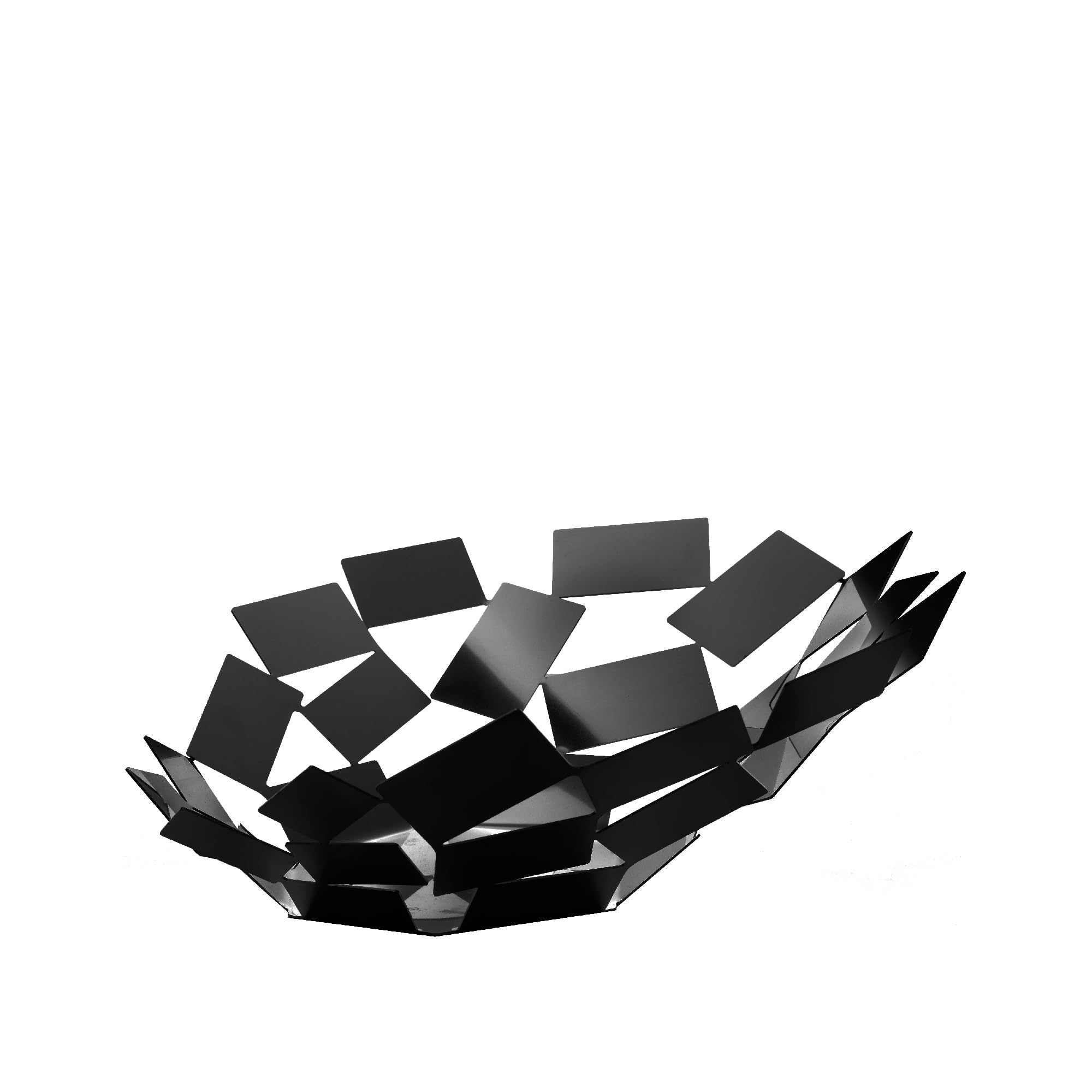 Alessi Scirocco MT03 B Centrotavola Nero Acciaio 41,6 cm