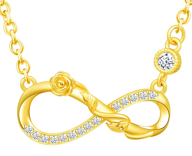 Infinionly Fashion collana oro infinito bracciale zirconi