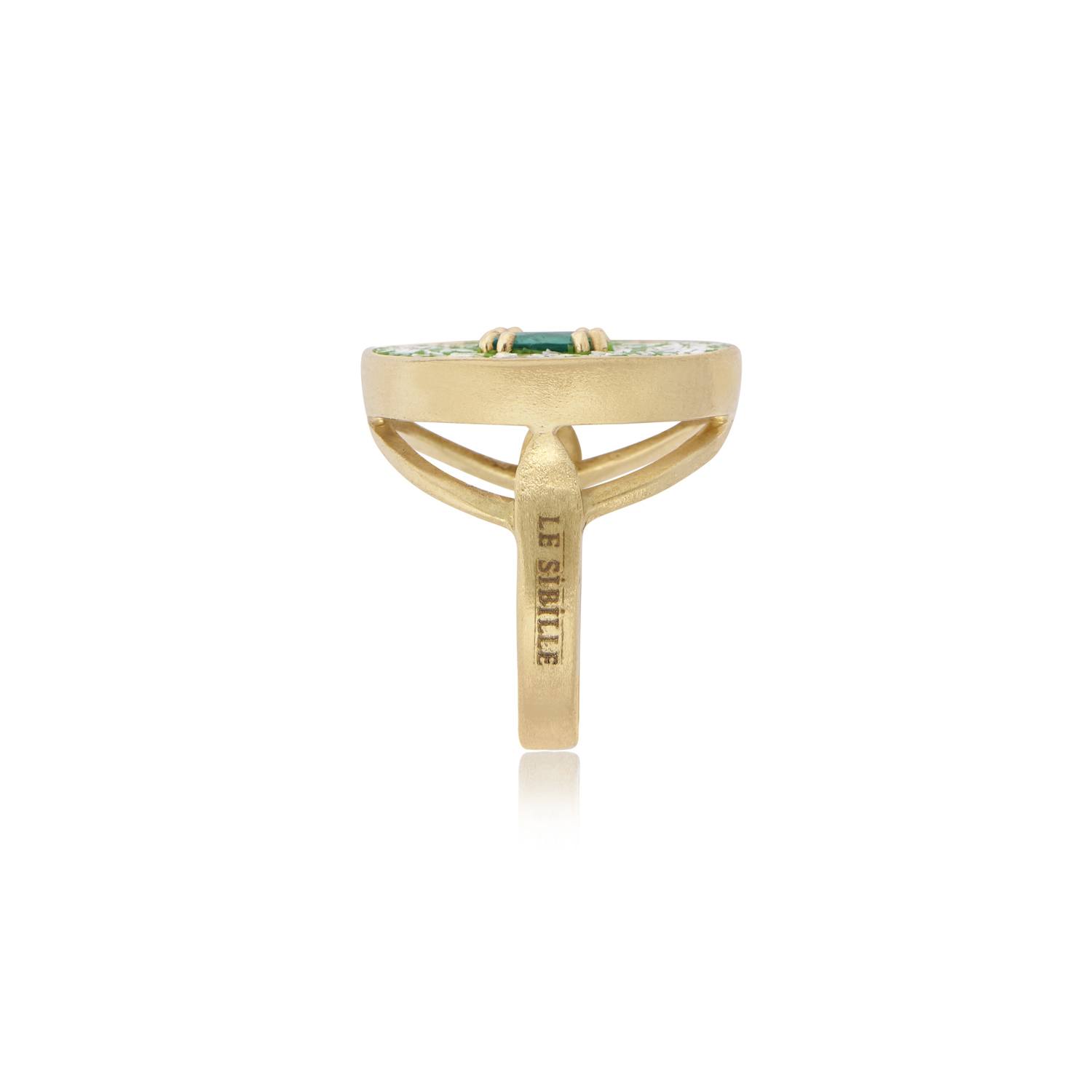 Le Sibille Greenery Anello oro smeraldo 0,92 ct