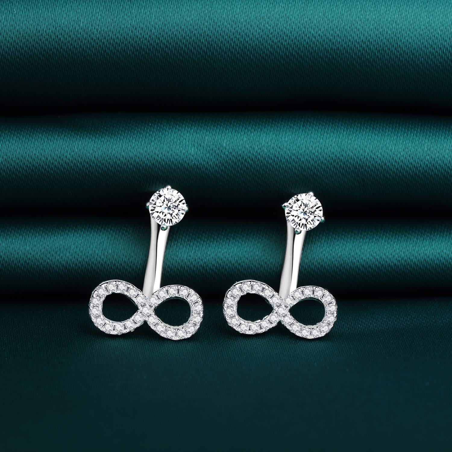 Infinionly Fashion orecchini infinito 2 modi argento 925