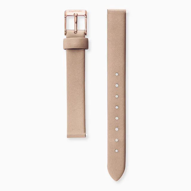 Engelsrufer cinturino orologio pelle marrone 14 mm oro rosa