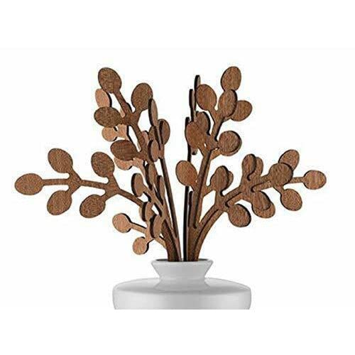 Alessi The Five Seasons MW64 1 F foglie Brrr mogano