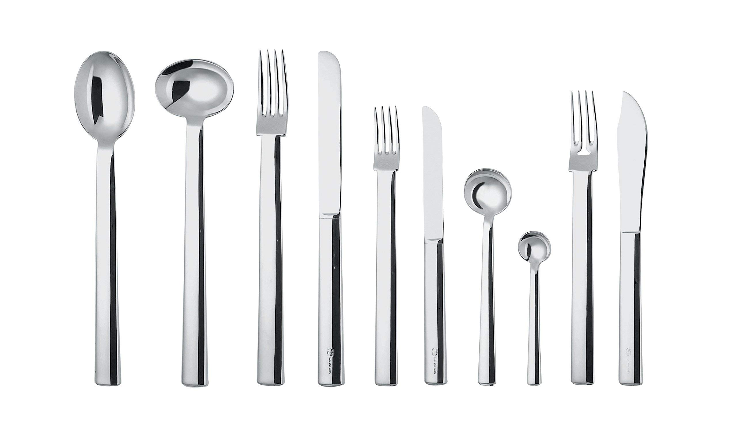 ALESSI Tavola JH01/5 Rundes Modell 6 Forchette Frutta