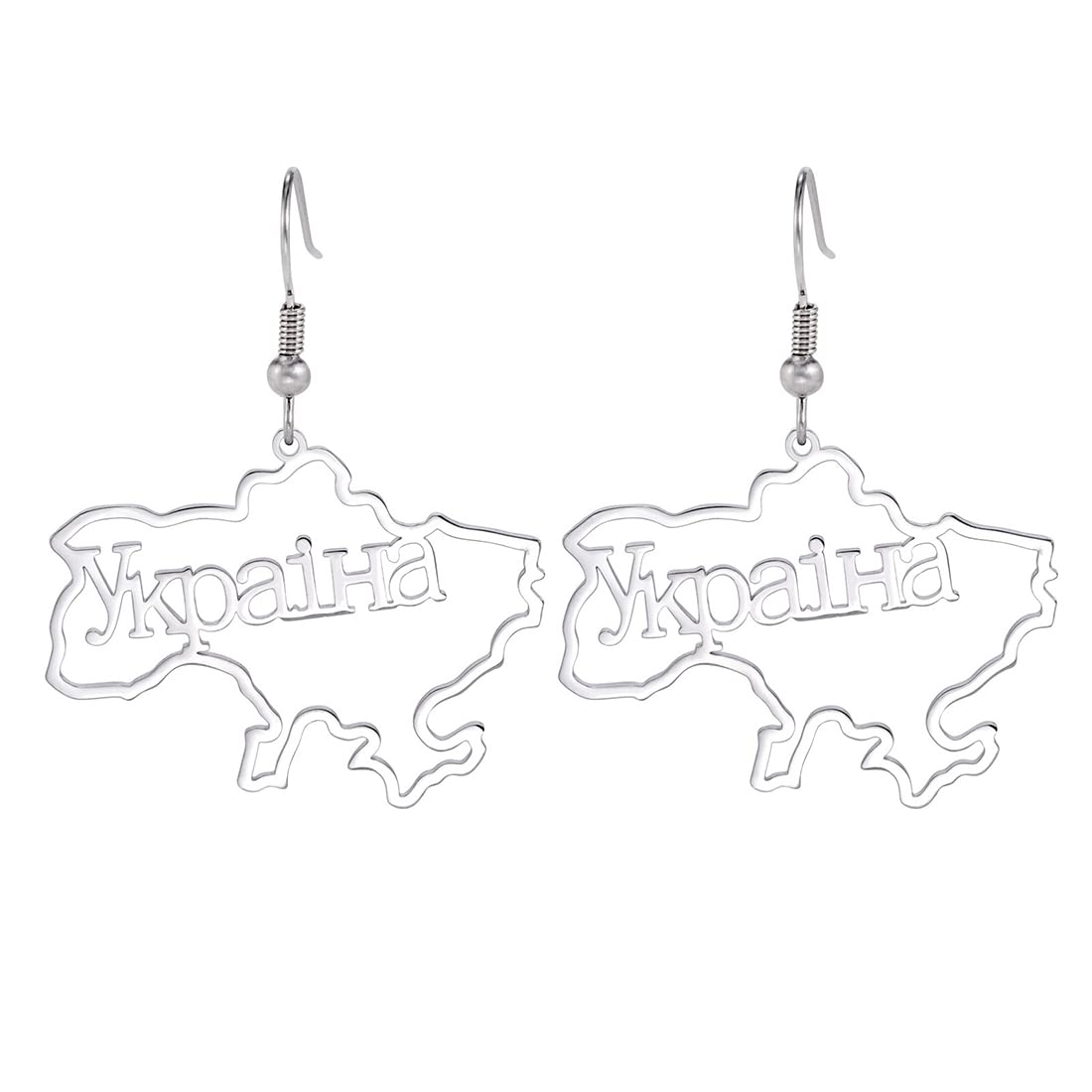 EUEAVAN Earrings b orecchini ucraina mappa tridente