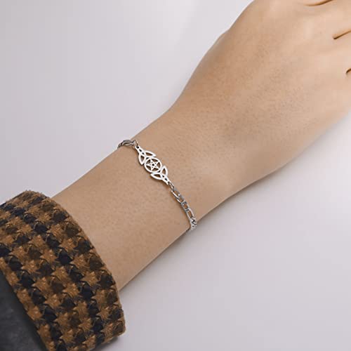 EUEAVAN Bracelets bracciale pentagramma stella celtico