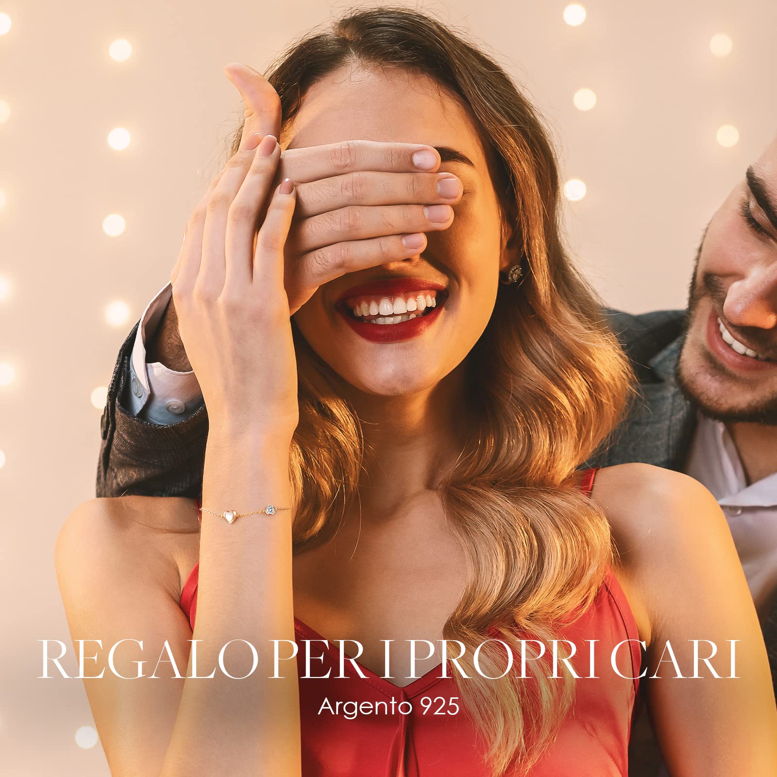 LOUISA SECRET Bracelets bracciale argento oro rosa cuore