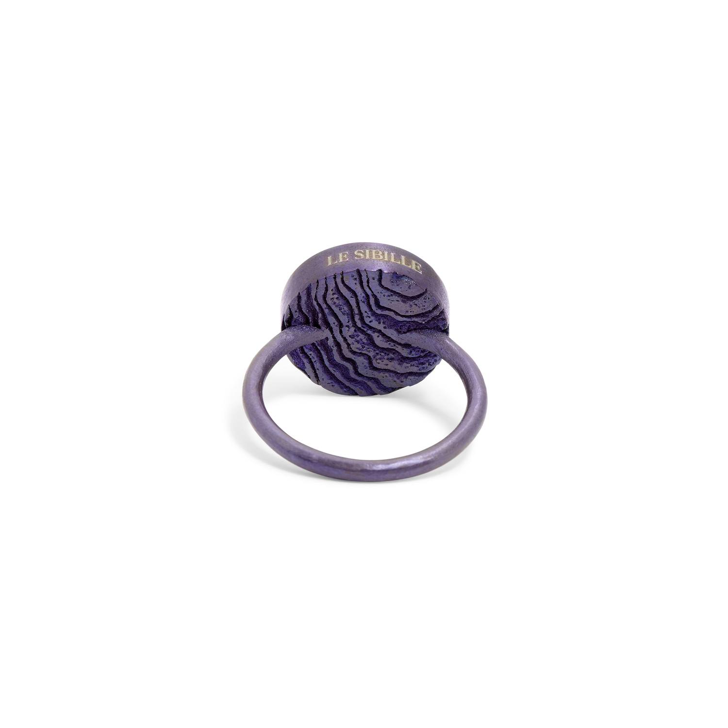 Le Sibille Giove Anello Viola anello titanio mosaico romano