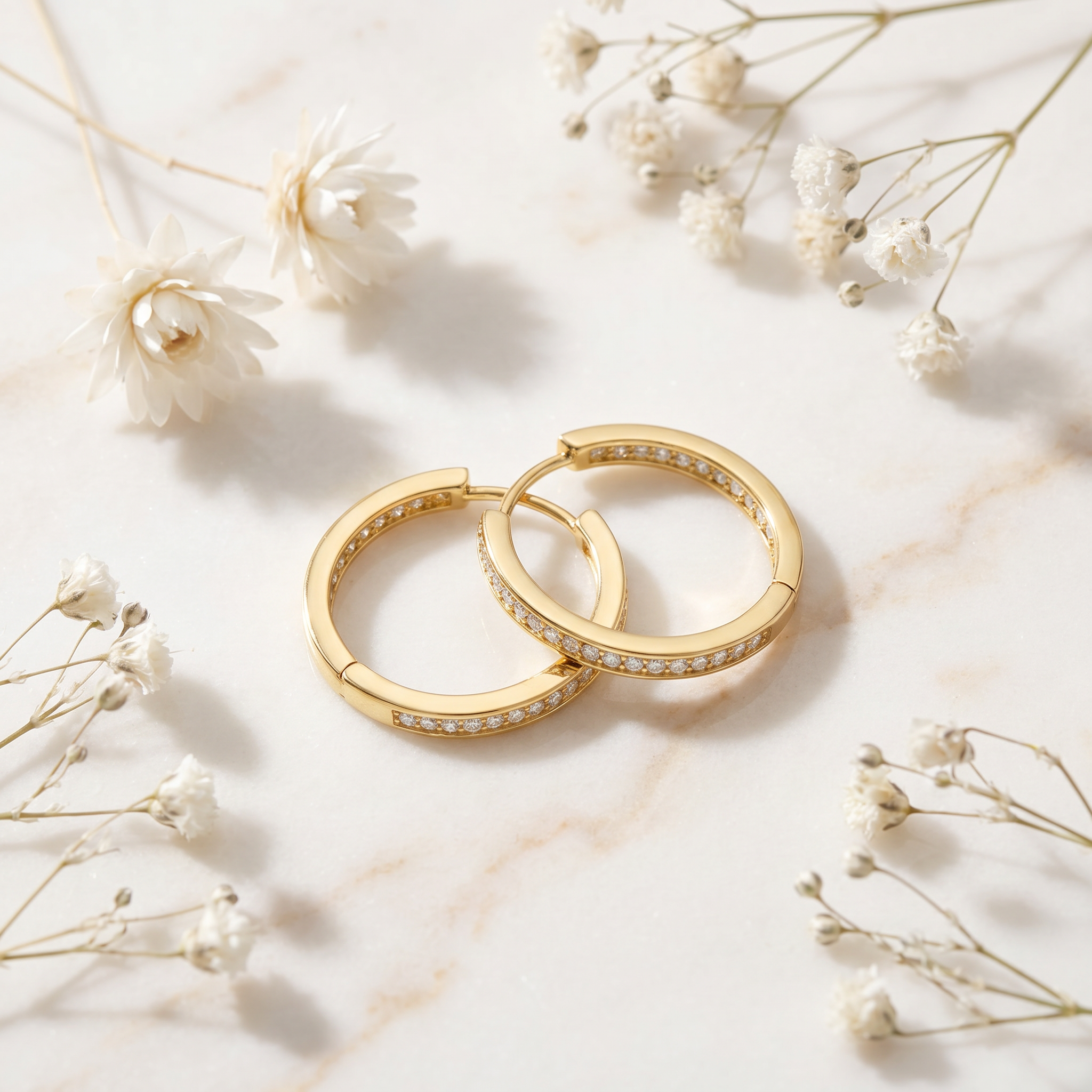 Engelsrufer Lisa Gold Creole Argento 925 con Zirconia