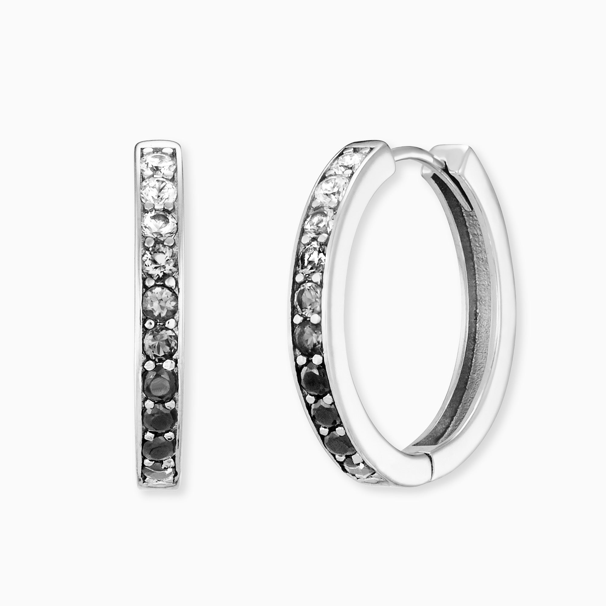 Engelsrufer Ohrringe Shade creole argento 925 zirconia 13 mm