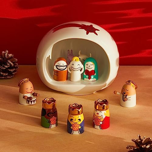 Alessi AMGI10SET presepe porcellana multicolore 10 pezzi grande