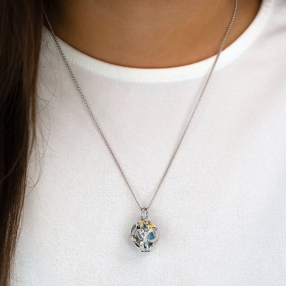 Engelsrufer Heaven collana argento 925 turchese taglia S