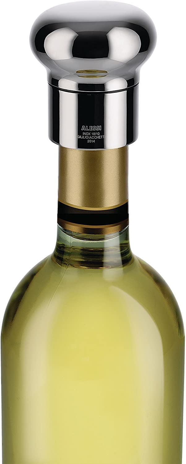 Alessi Noè GIA12 tappo vino champagne acciaio