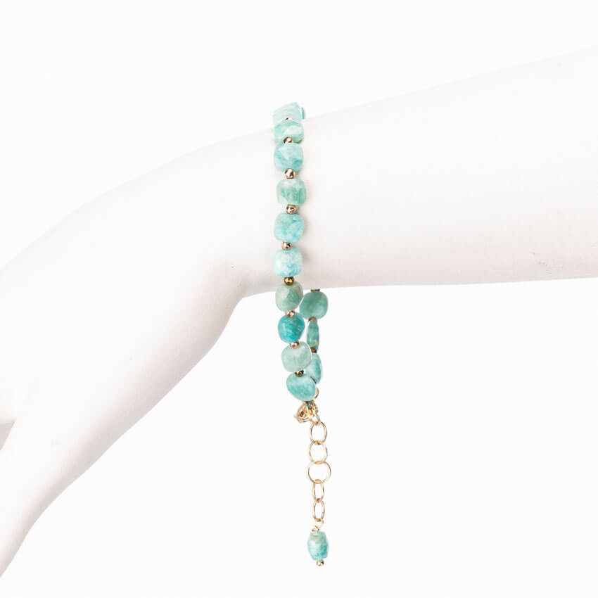 Chic Ad Hoc Bracciali Amazzonite Bracciale Turchese Argento