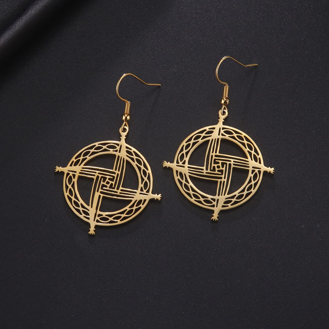 EUEAVAN Earrings Croce Santa Brigida Orecchini Oro