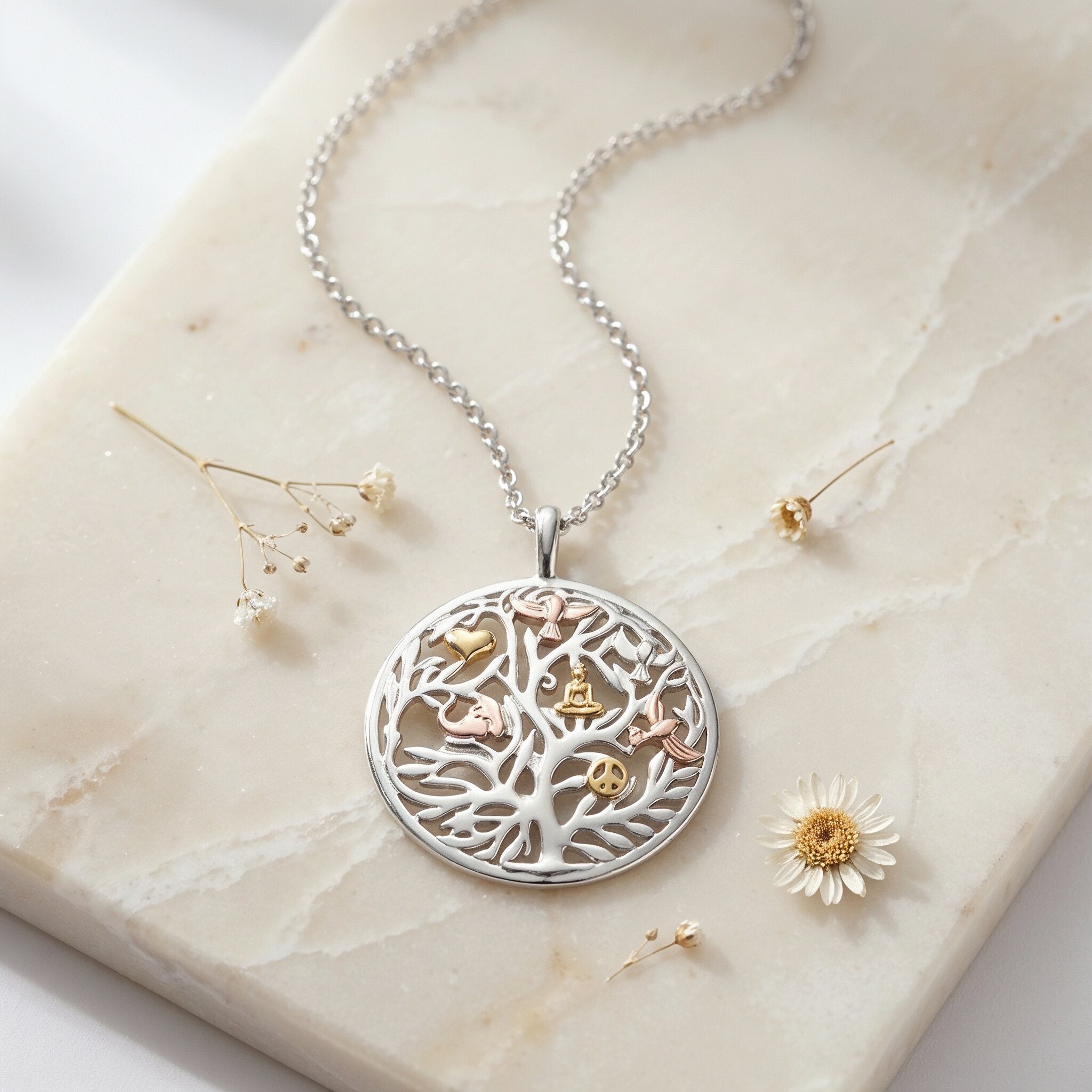Engelsrufer Albero Vita Tricolor collana argento 925 pastello