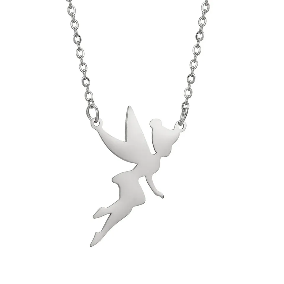 Eueavan Collana Fata Campanellino Argento Ballerina