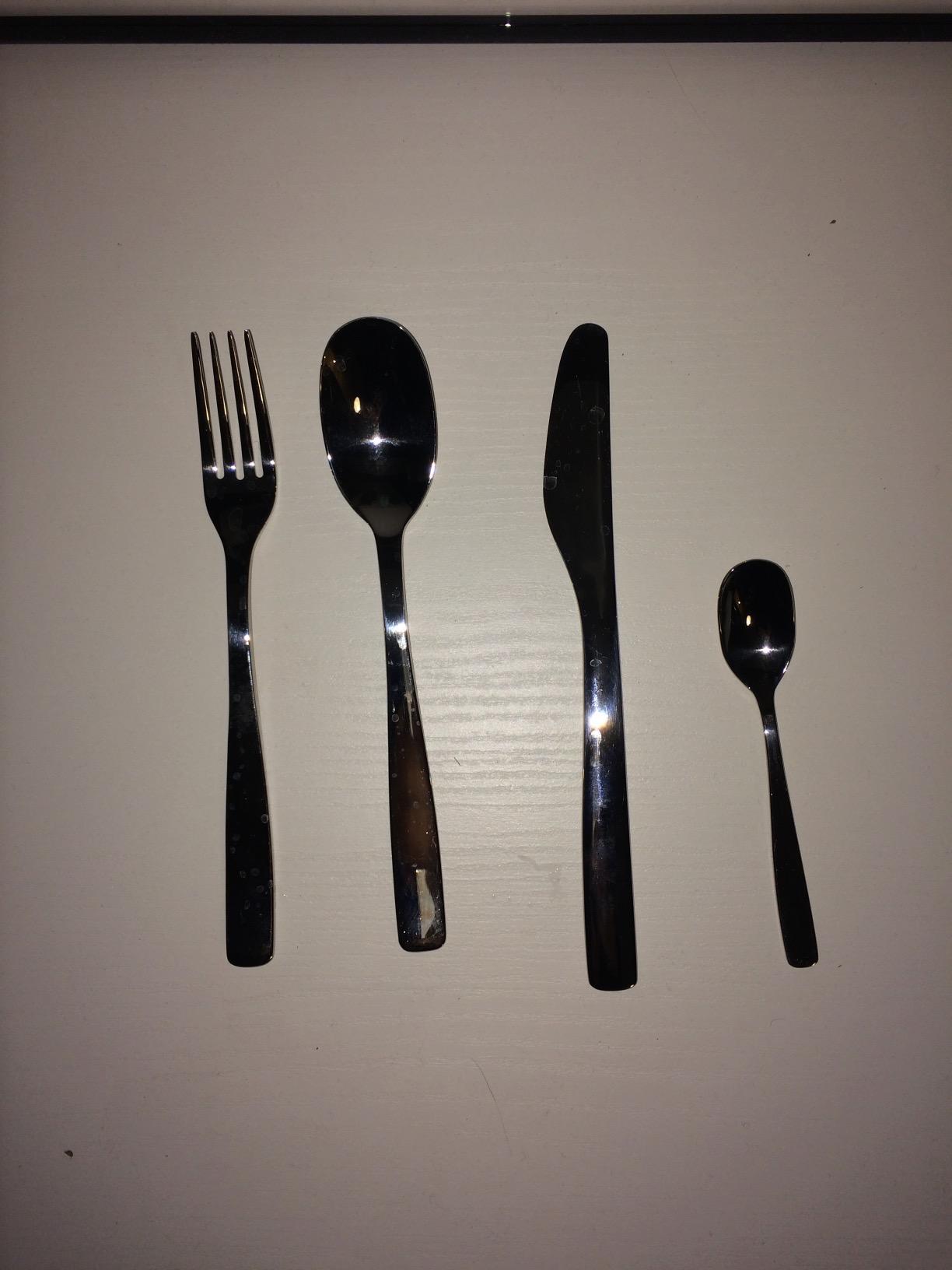 Alessi KnifeForkSpoon AJM22S24M Servizio Posate 24 Pezzi Acciaio 18/10