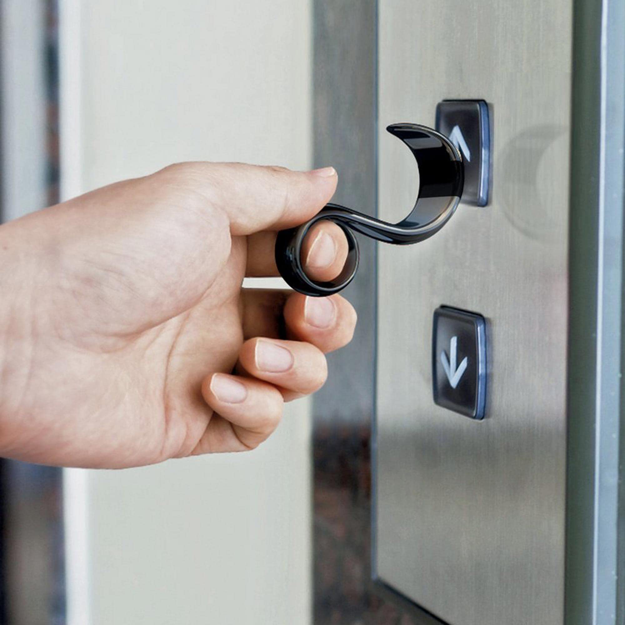 Alessi StaySafe portachiavi no touch nero zama