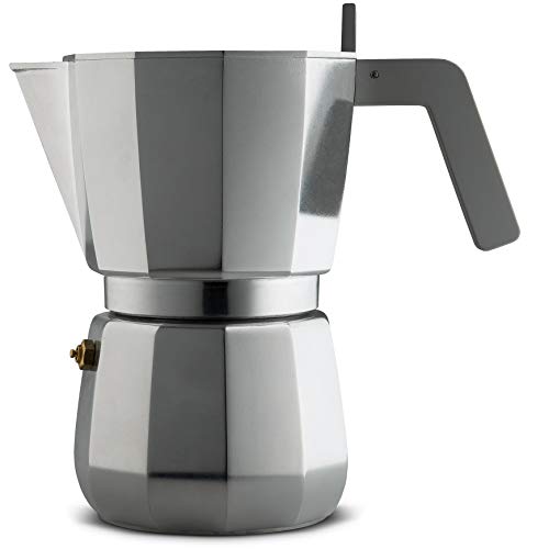 Alessi Moka DC06/9 FM caffettiera 9 tazze alluminio
