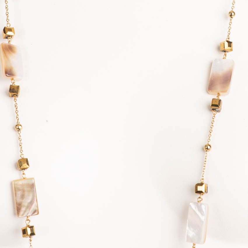 Chic Ad Hoc Collane lunga oro madreperla donna