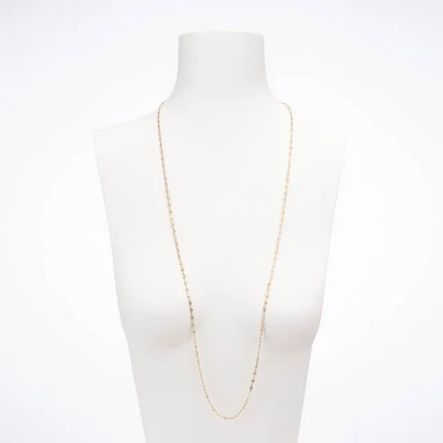 Chic Ad Hoc Collane Collana Lunga Oro con Zirconi Gialli Canary