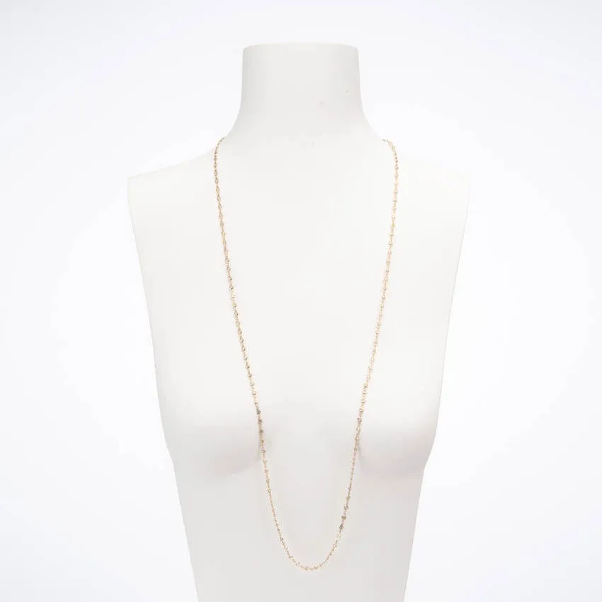 Chic Ad Hoc Collane Collana Lunga Oro con Zirconi Gialli Canary