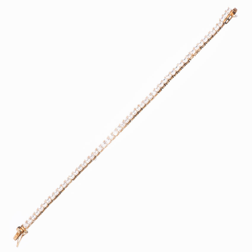Chic Ad Hoc Bracciali tennis carré bracciale oro zirconi