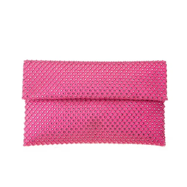 Chic Ad Hoc Borse Pochette tessuto microcristalli fuxia
