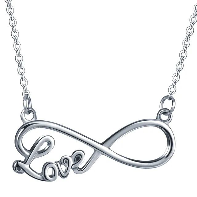 INFINIONLY Fashion Necklaces collana infinito acciaio